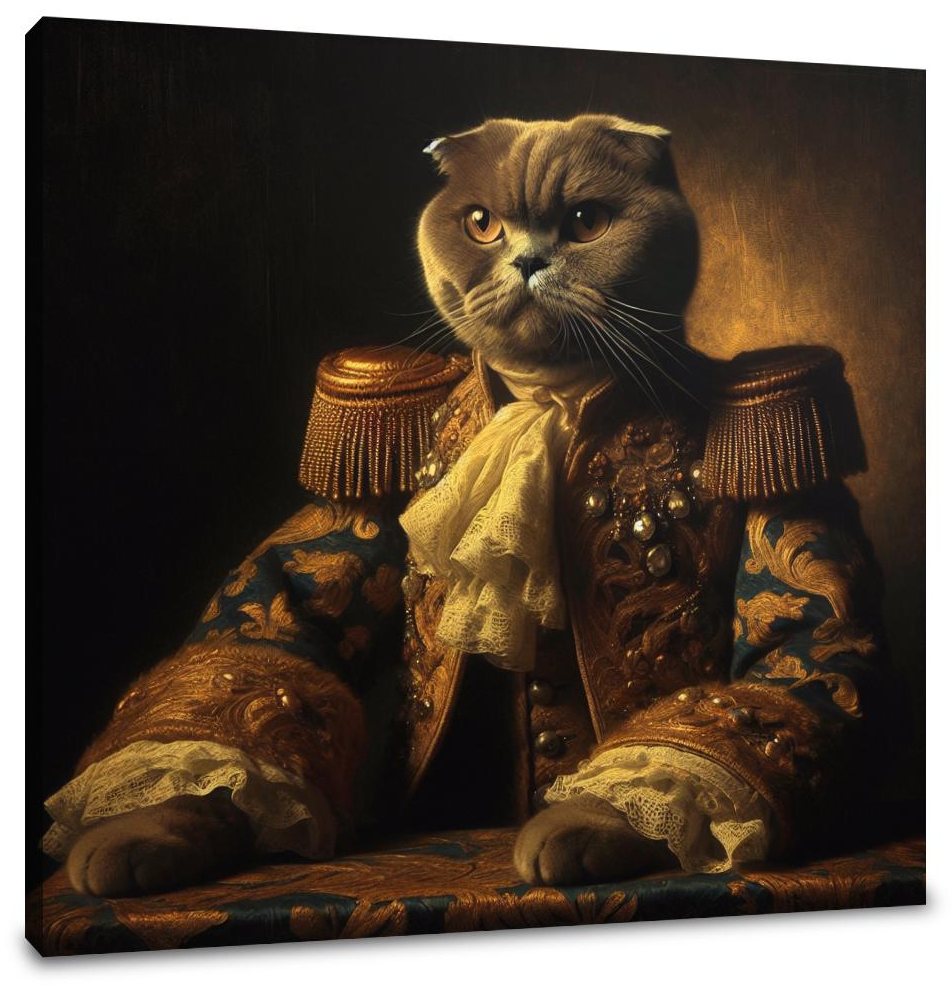 Regal Scottish Fold Majesty Canvas