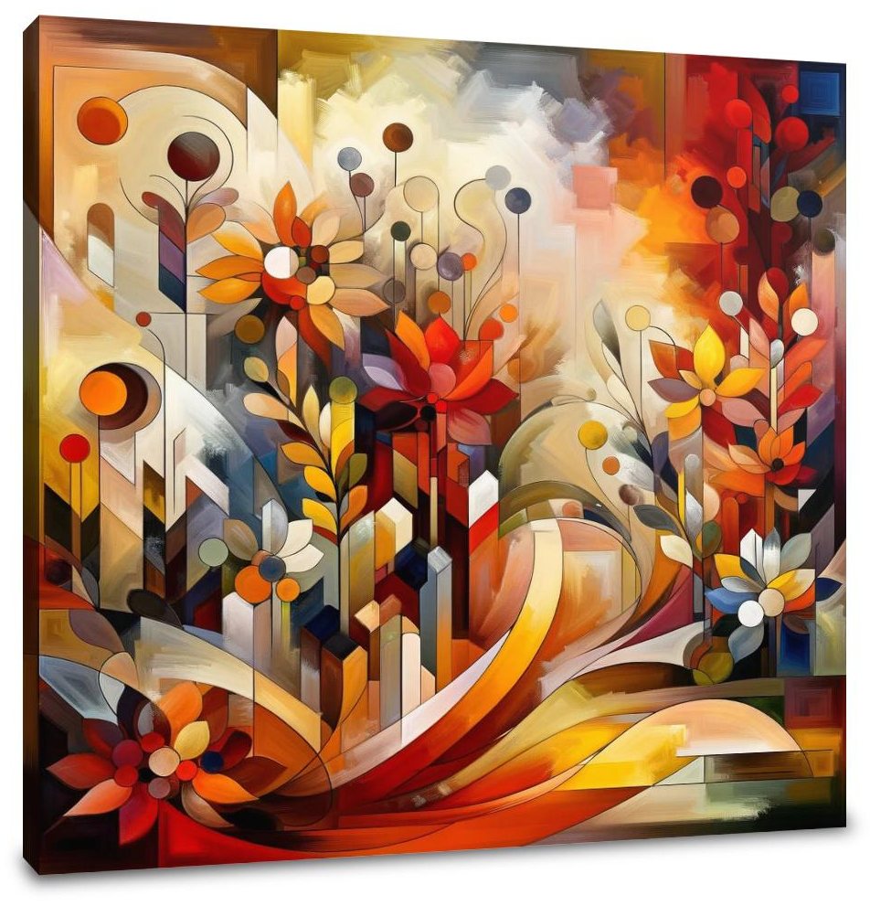 Abstract Garden Symphony Canvas