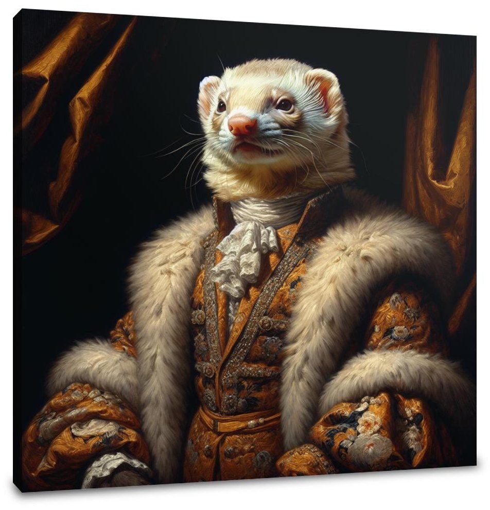 Regal Ferret Twilight Canvas