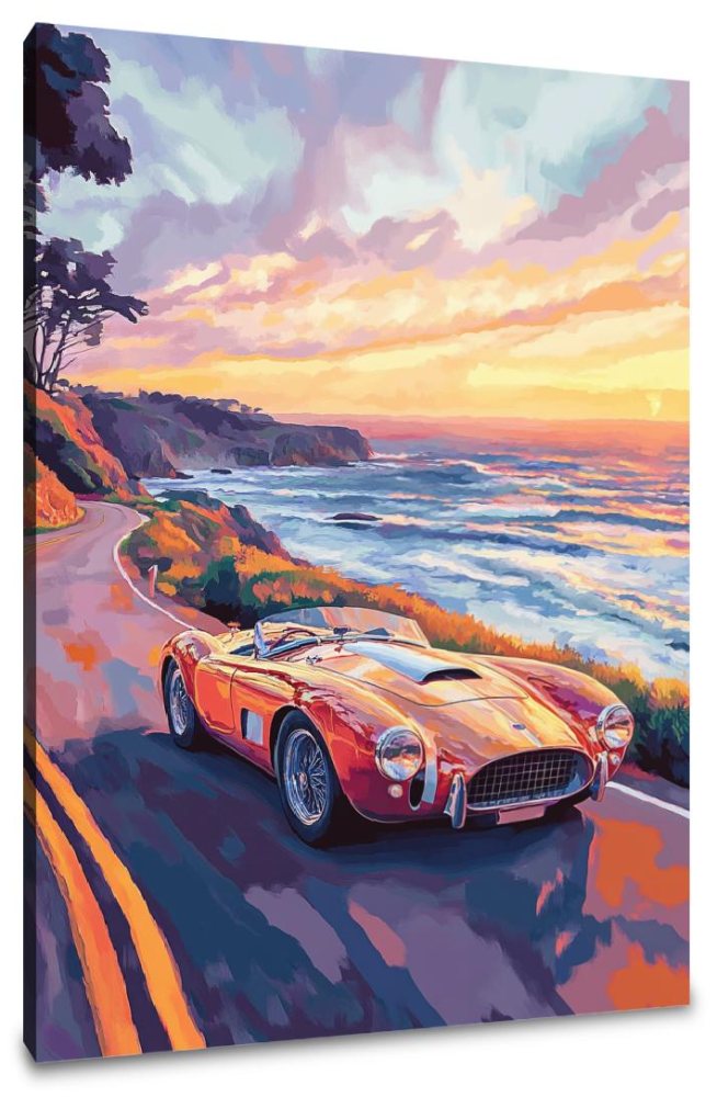Vintage Sports Car Canvas