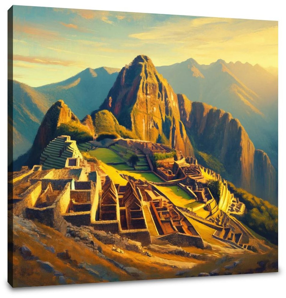 Machu Picchu Sunrise Canvas
