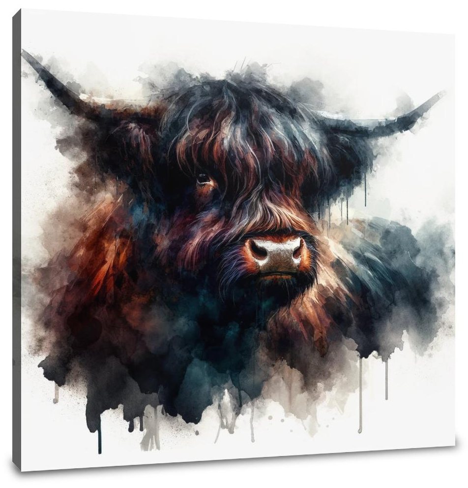 Highland Cow Soul Canvas