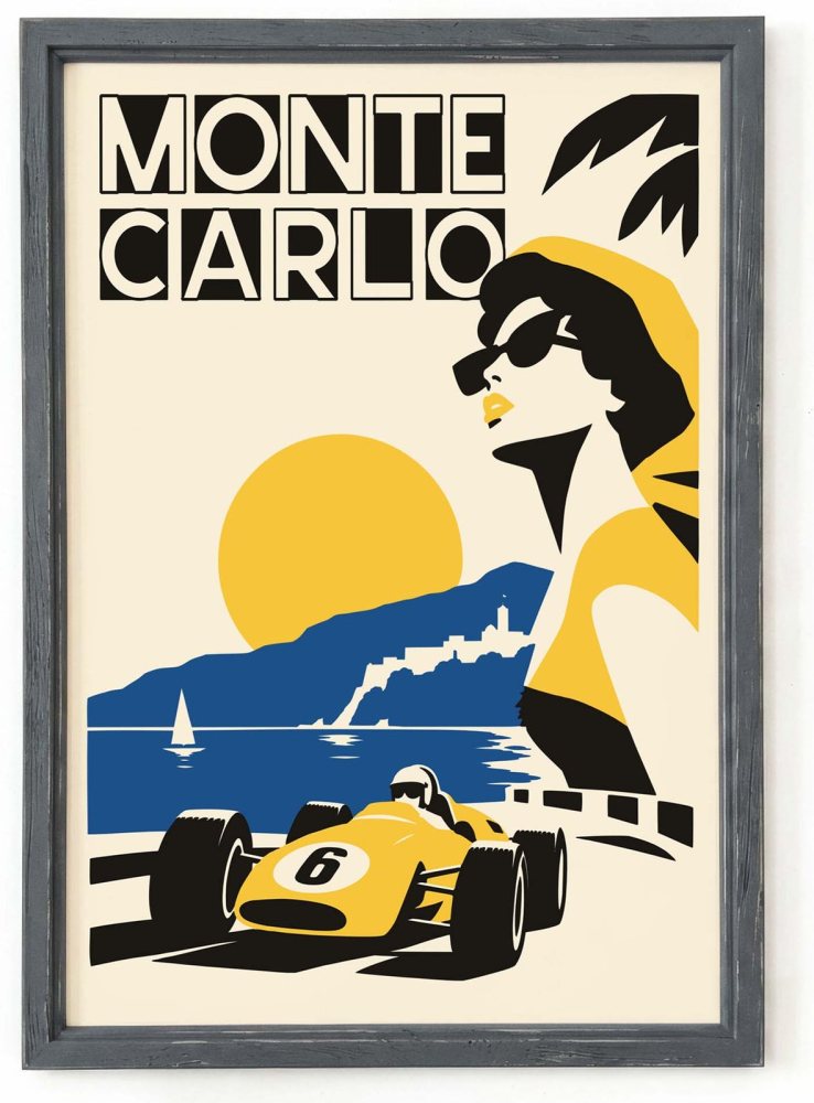 Monte Carlo Grand Prix Racing Print