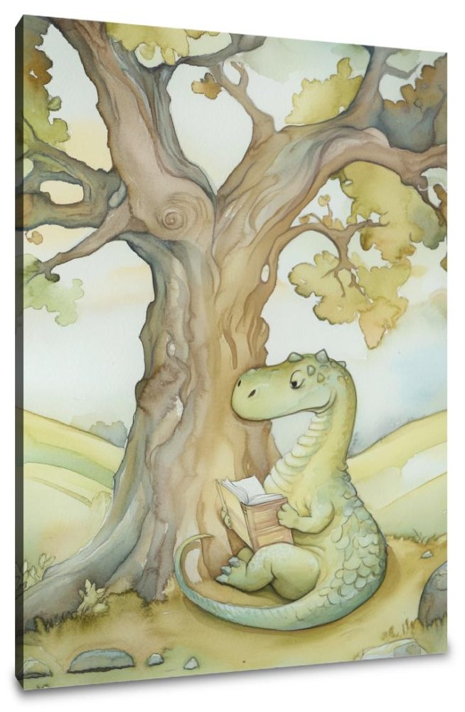 Dinosaur's Reading Canvas