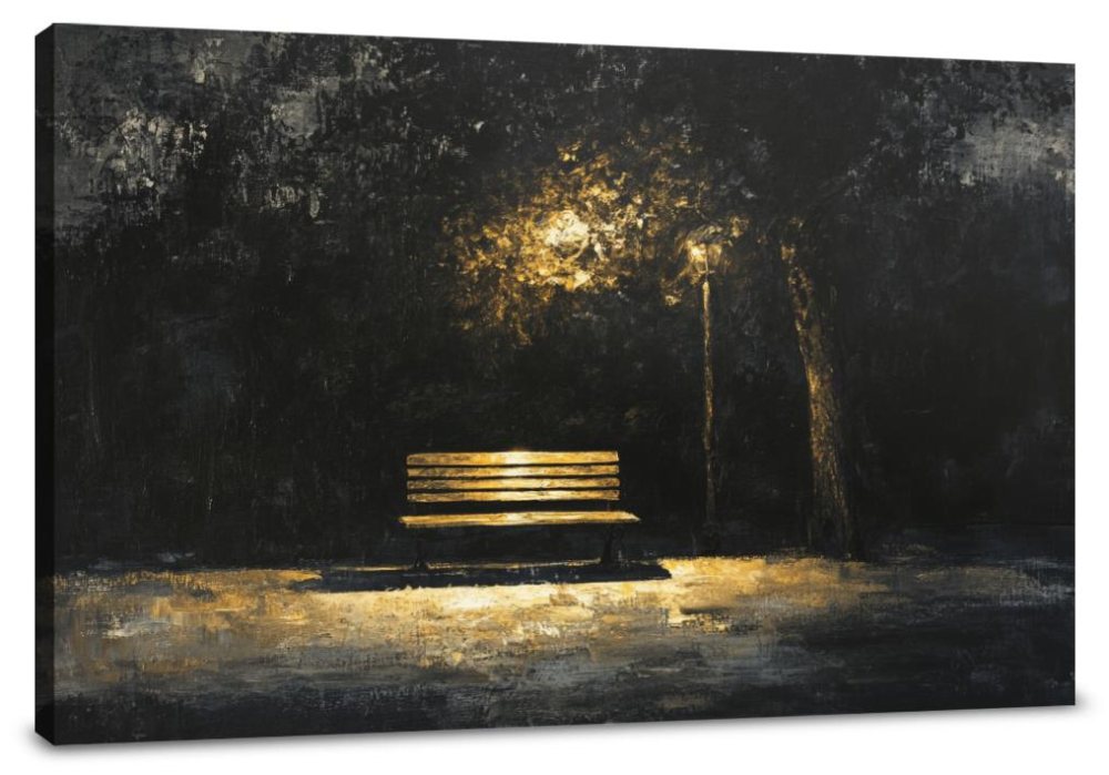 Bench of Echoes Canvas
