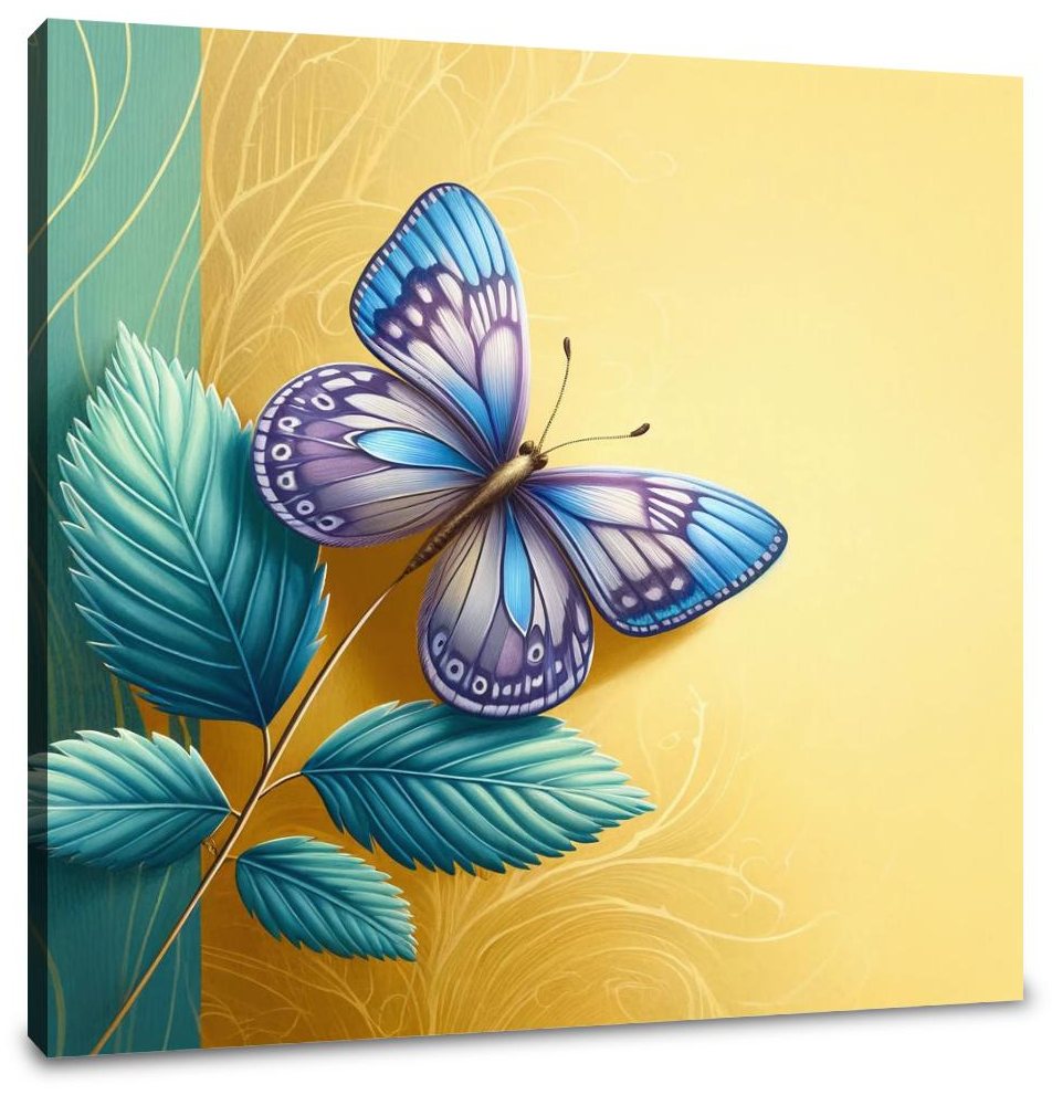 Blue Butterfly Canvas