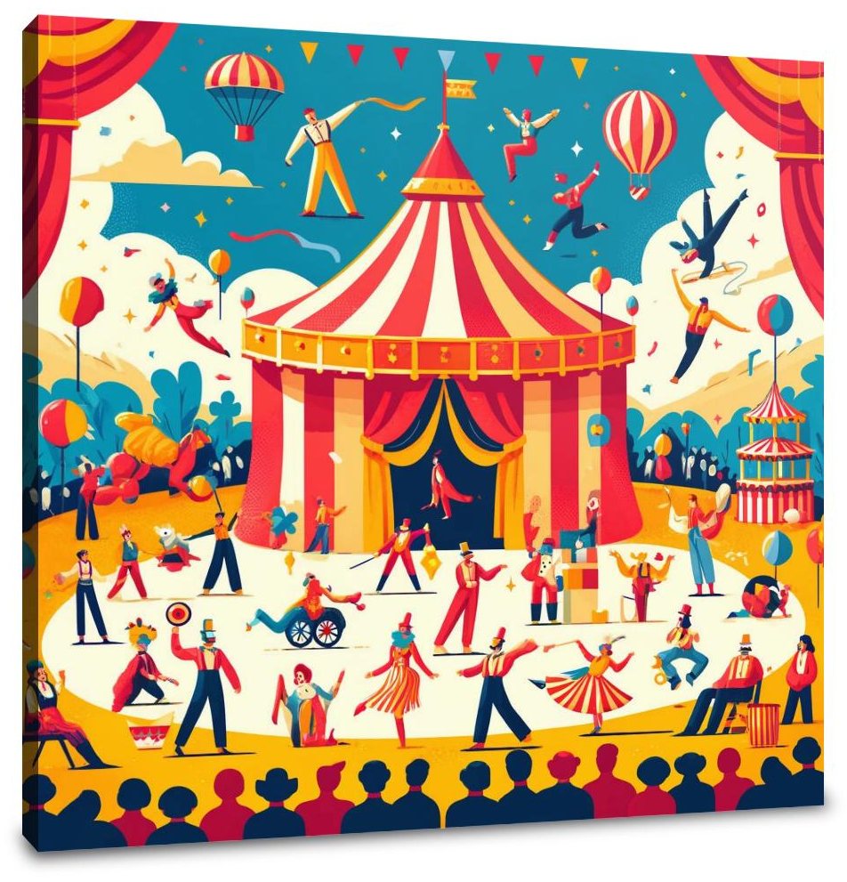 Circus Spectacle Canvas