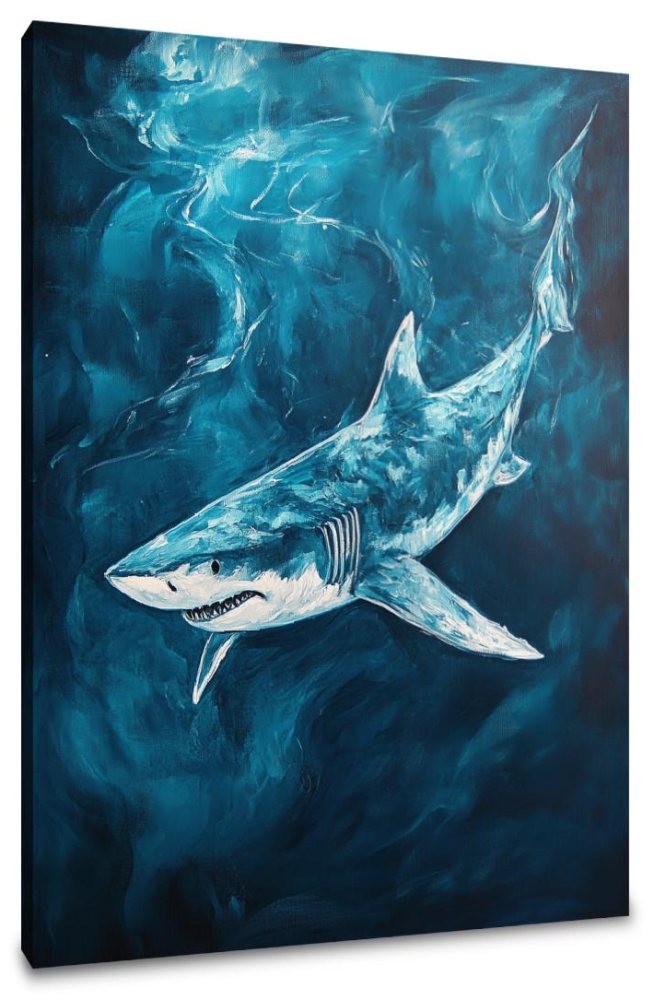 Silent Shark Canvas