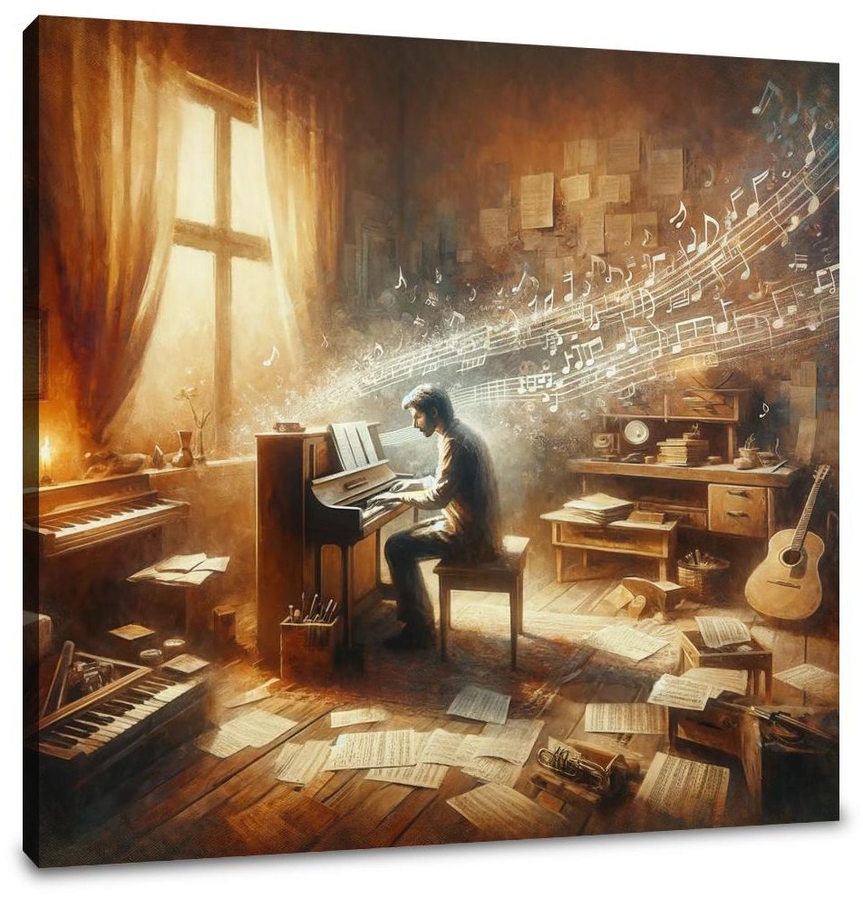Melodic Embrace Canvas