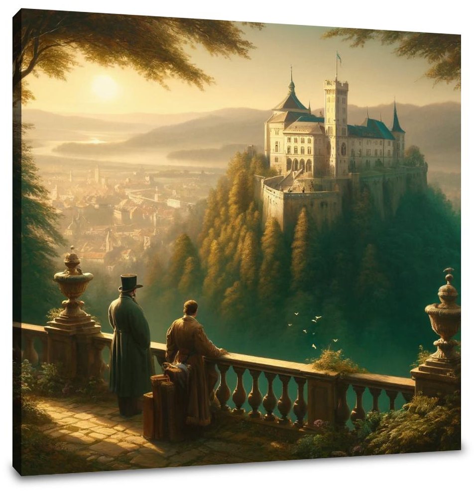 Morning Majesty at Ljubljana Castle Canvas
