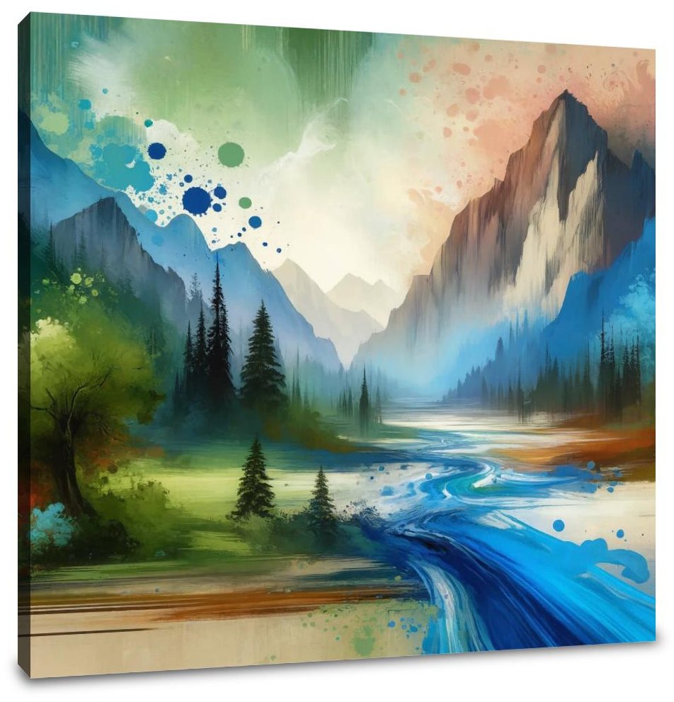 Tranquil Mountain Canvas