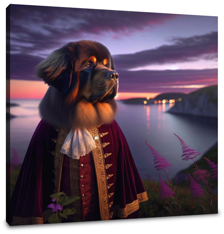 Twilight Majesty Newfoundland Canvas