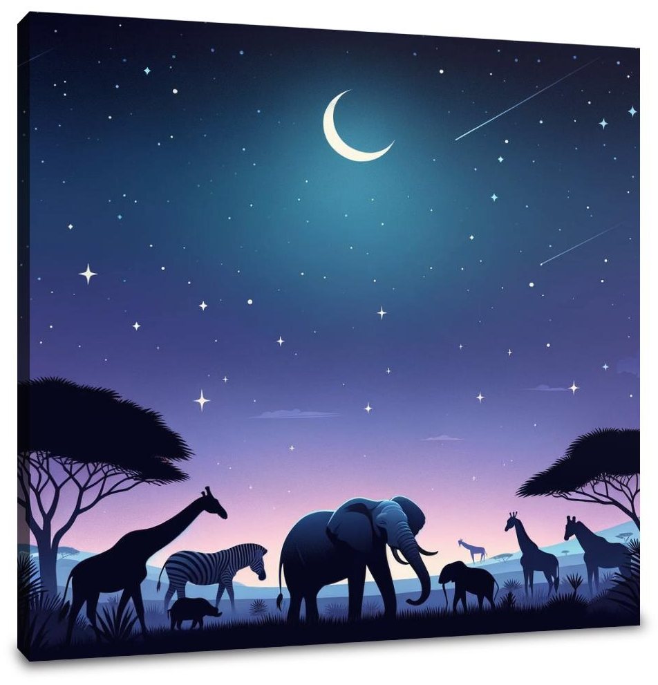 Savannah Night Canvas