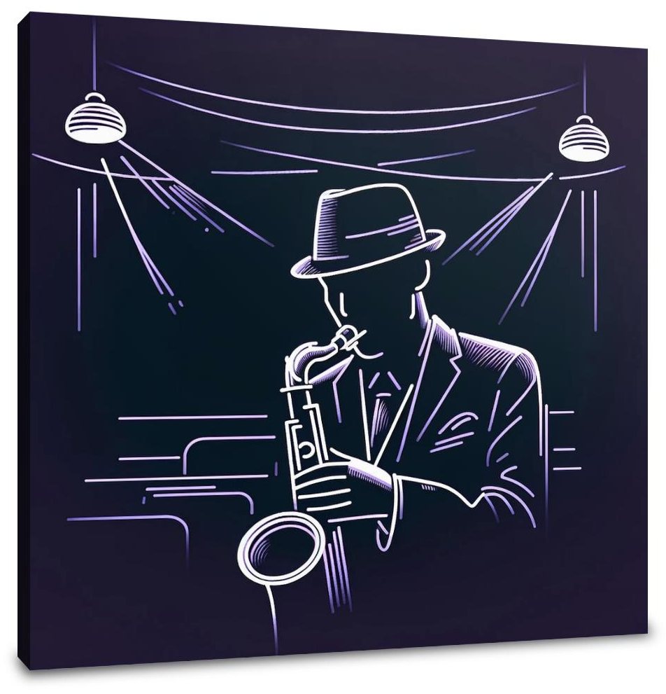 Jazz Night in Muted Shades Canvas