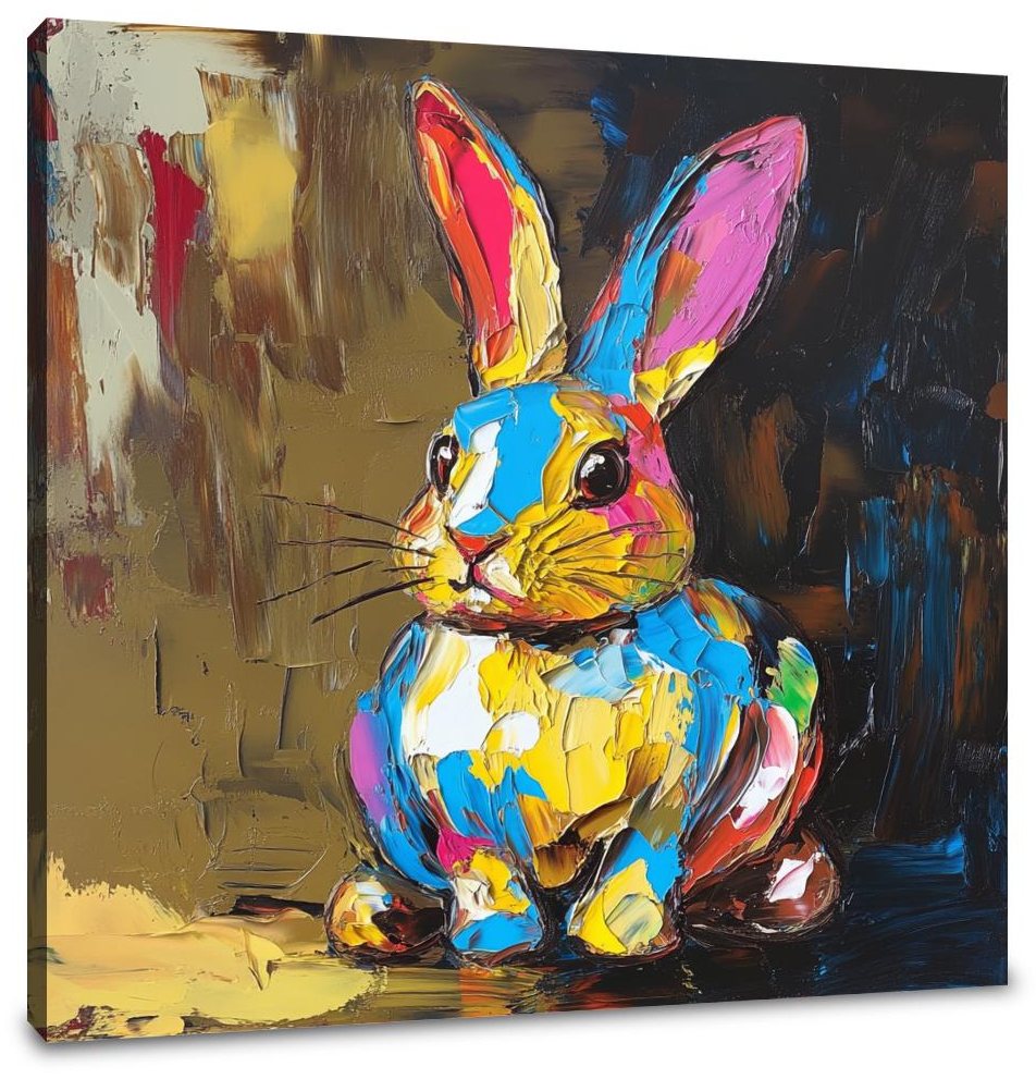 Golden Bunny Canvas
