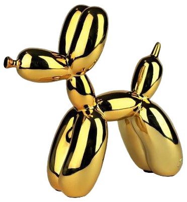 Ballon hond Goud - 10 cm