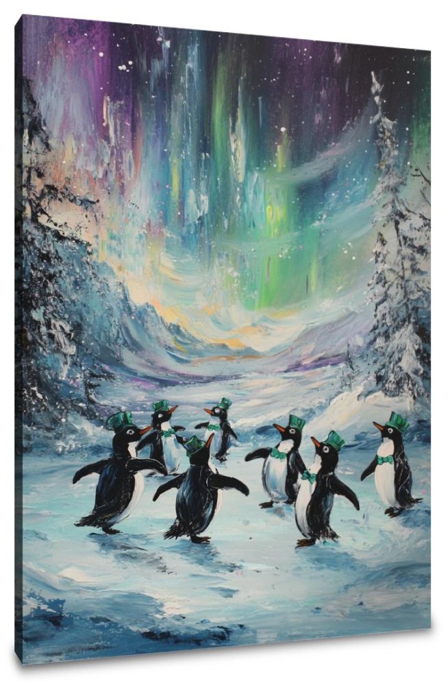 Penguin Dance Canvas