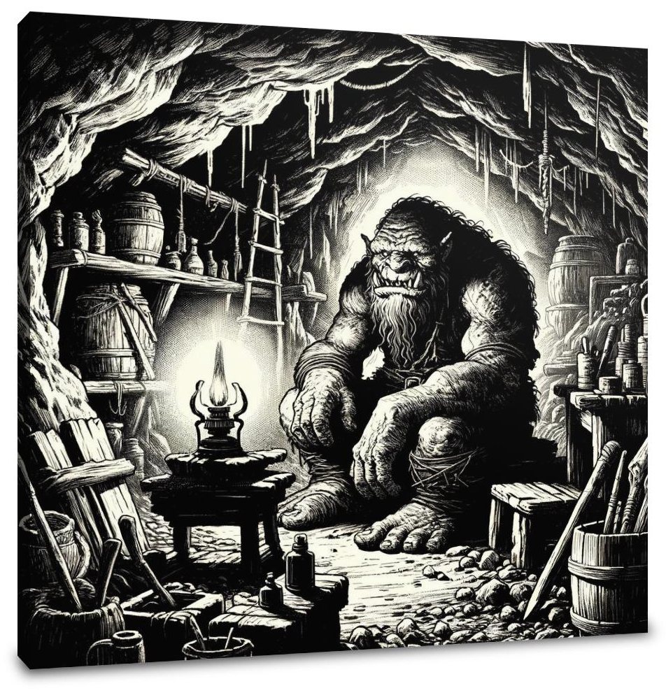Cave of the Ogre Canvas