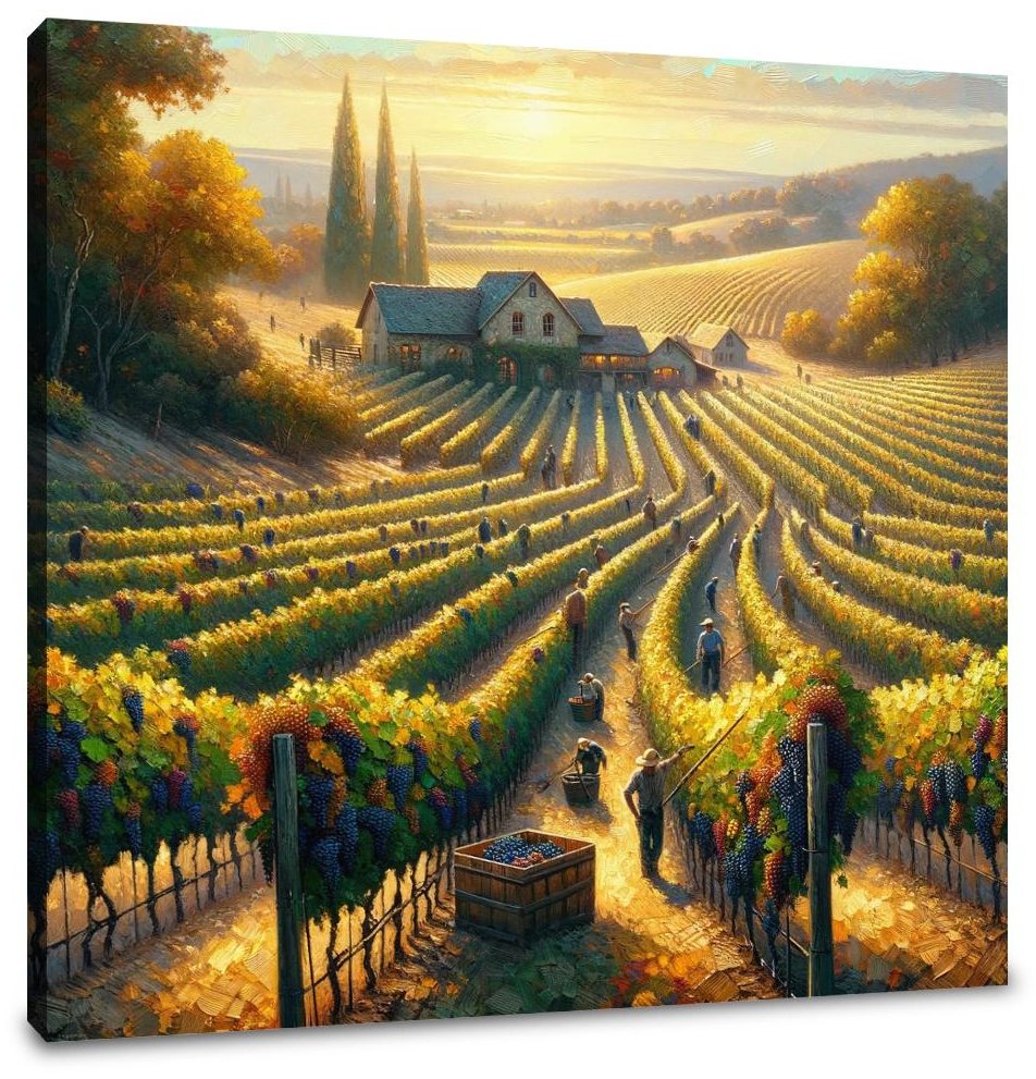Harvest Vineyard Canvas