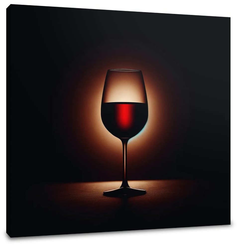 Mystic Wine Silhouette Canvas