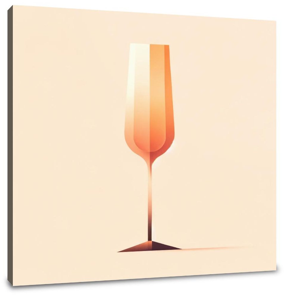 Serene Peach Bellini Canvas