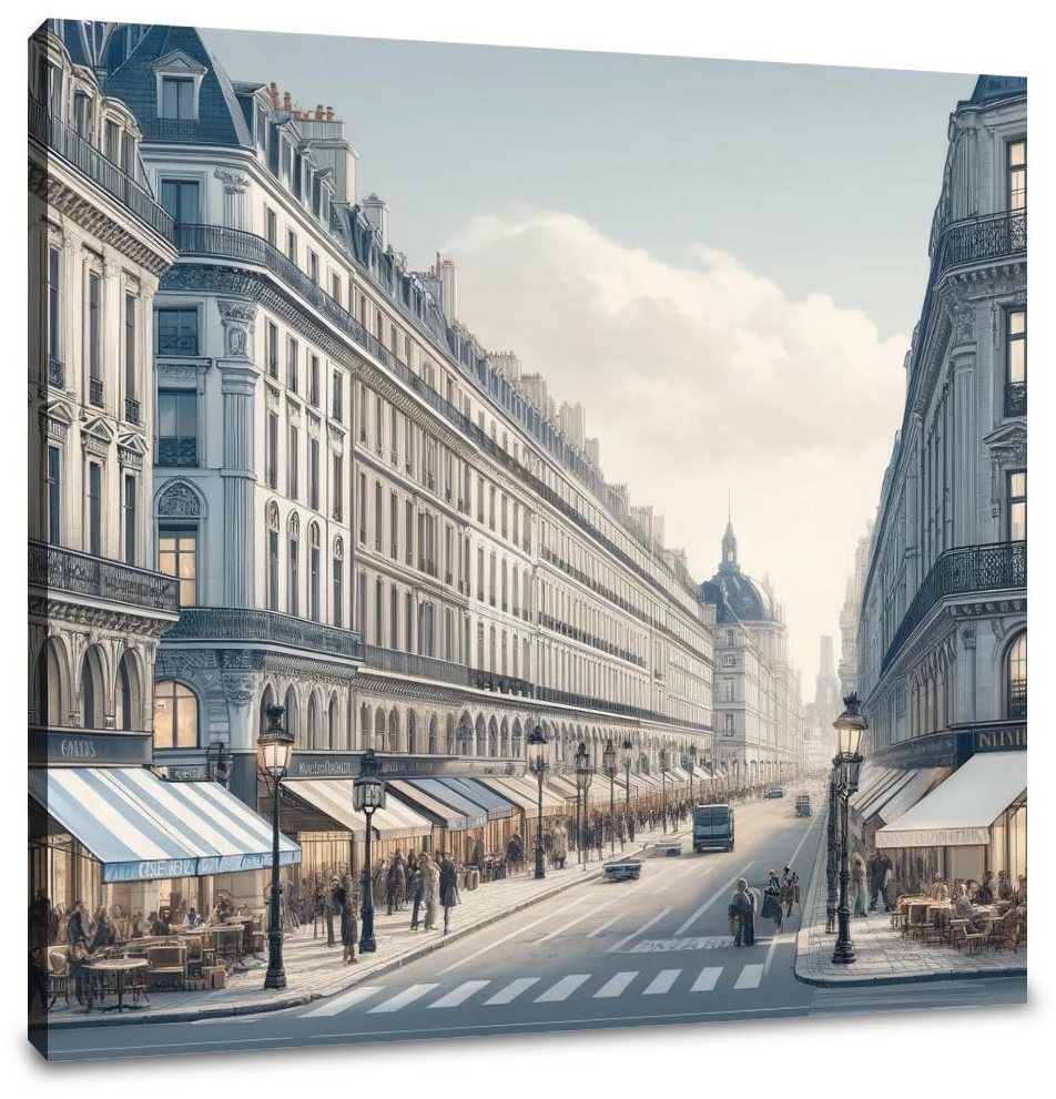 Rue de Rivoli Paris Canvas