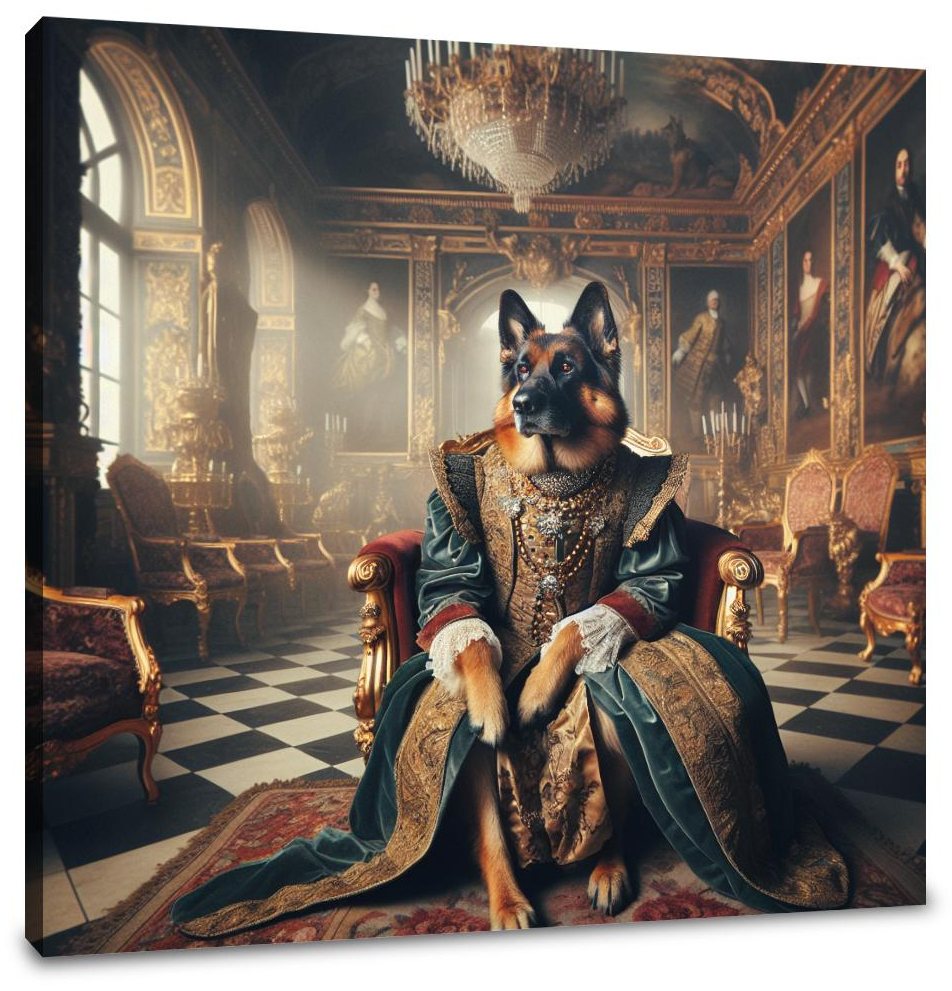 Baroque Royal Shepherd Throne Canvas
