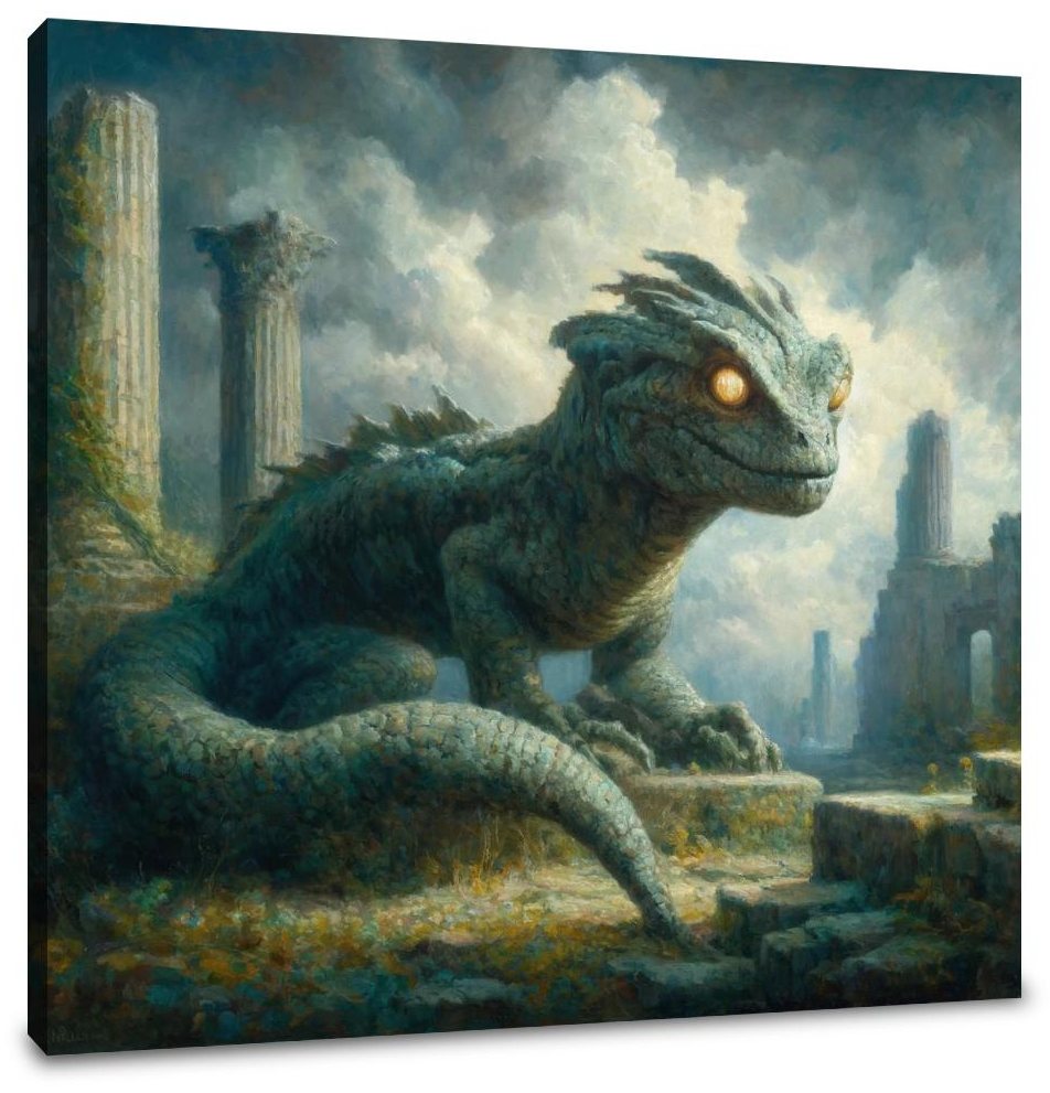 Forgotten Basilisk Ruins Canvas