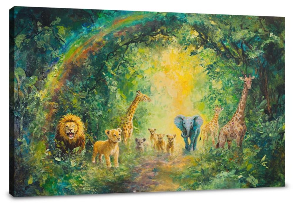 Jungle Playtime Canvas