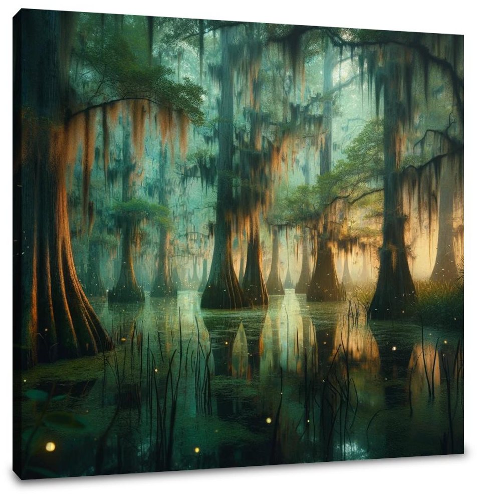 Dusk Swamp Enchantment Canvas