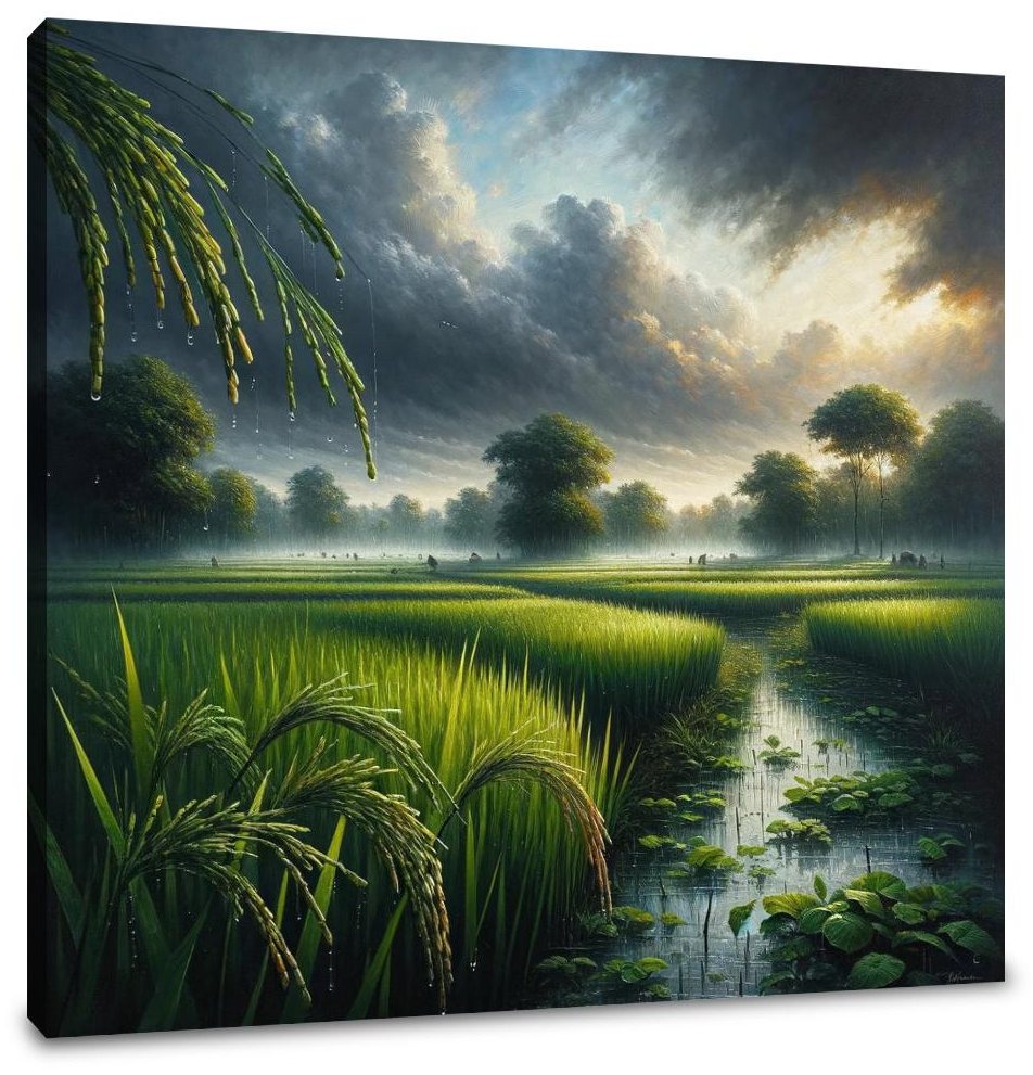 Monsoon Over Bengal Canvas
