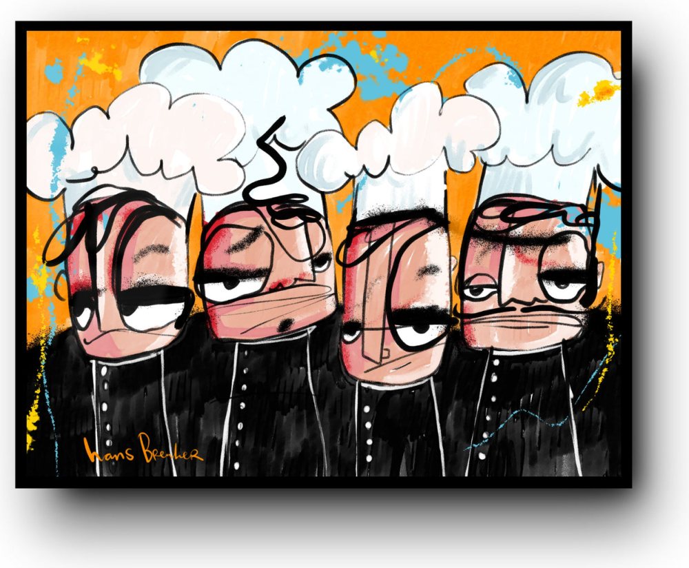 Four Chefs. Mad chefs.