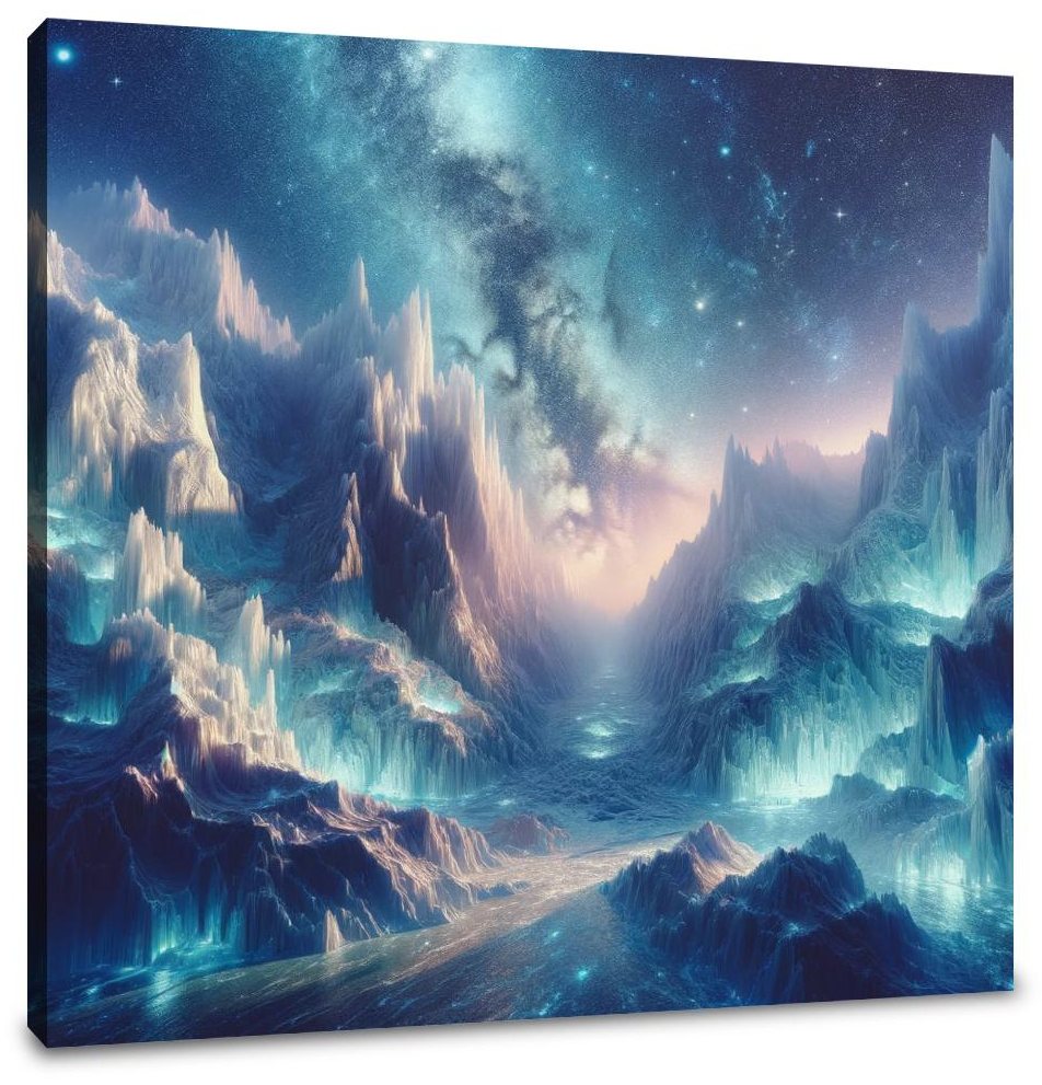 Starry Glacier Canvas
