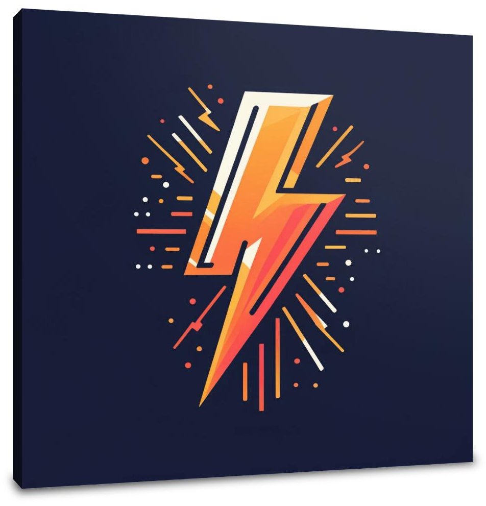 Electrifying Bolt Canvas