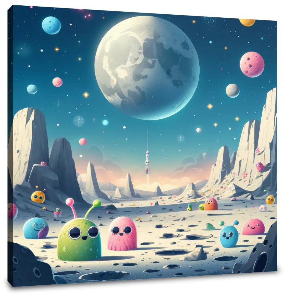 Lunar Playground Canvas