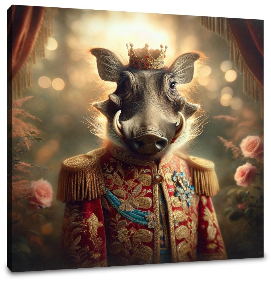 Regal Warthog Dawn Canvas