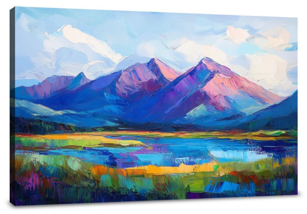 Vivid Terrain Canvas