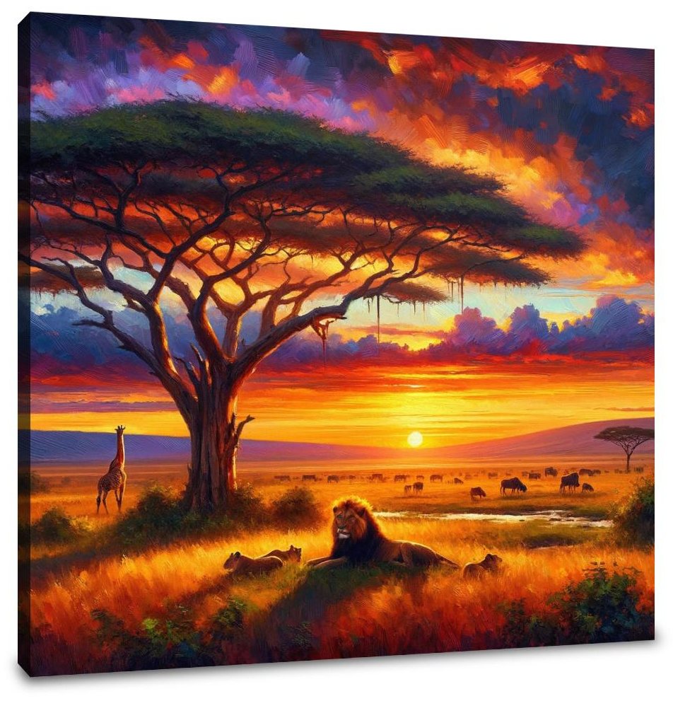 Serengeti Sundown Canvas