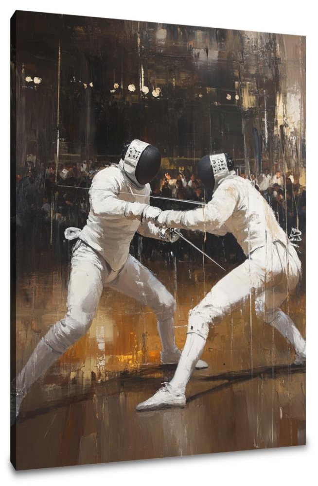 Fencing Duel Canvas