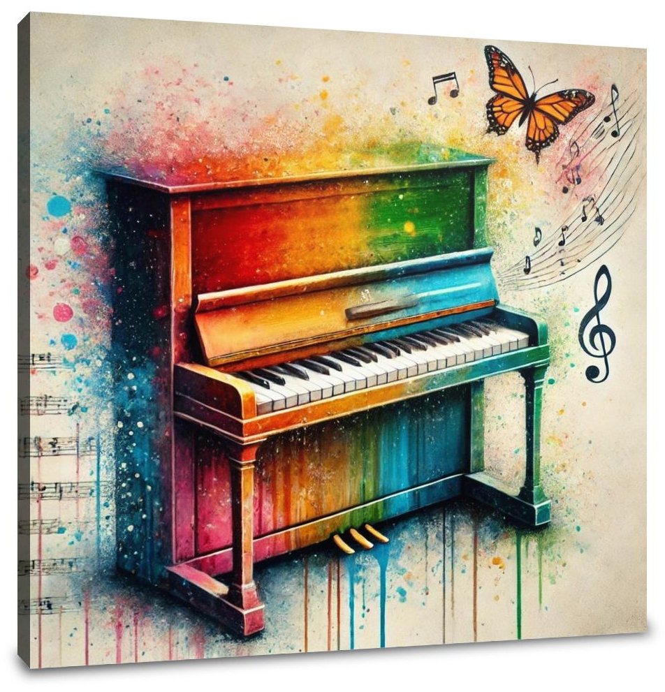 Vibrant Musical Symphony Canvas
