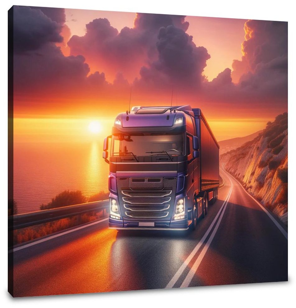 Coastal Sunset Journey Canvas