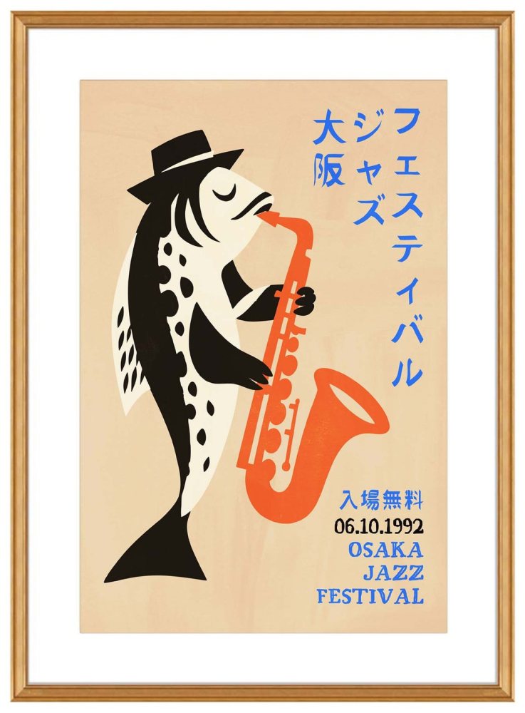 Osaka Jazz Festival Poster Print