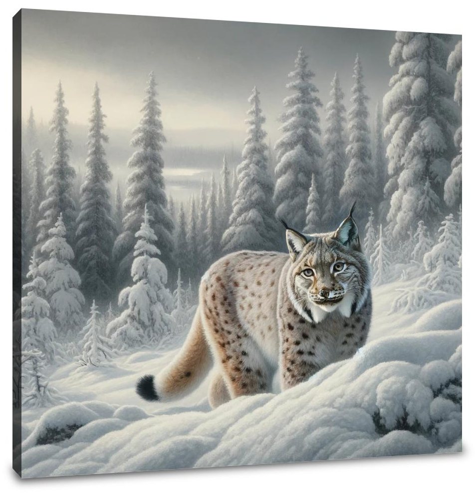 Winter Lynx Canvas