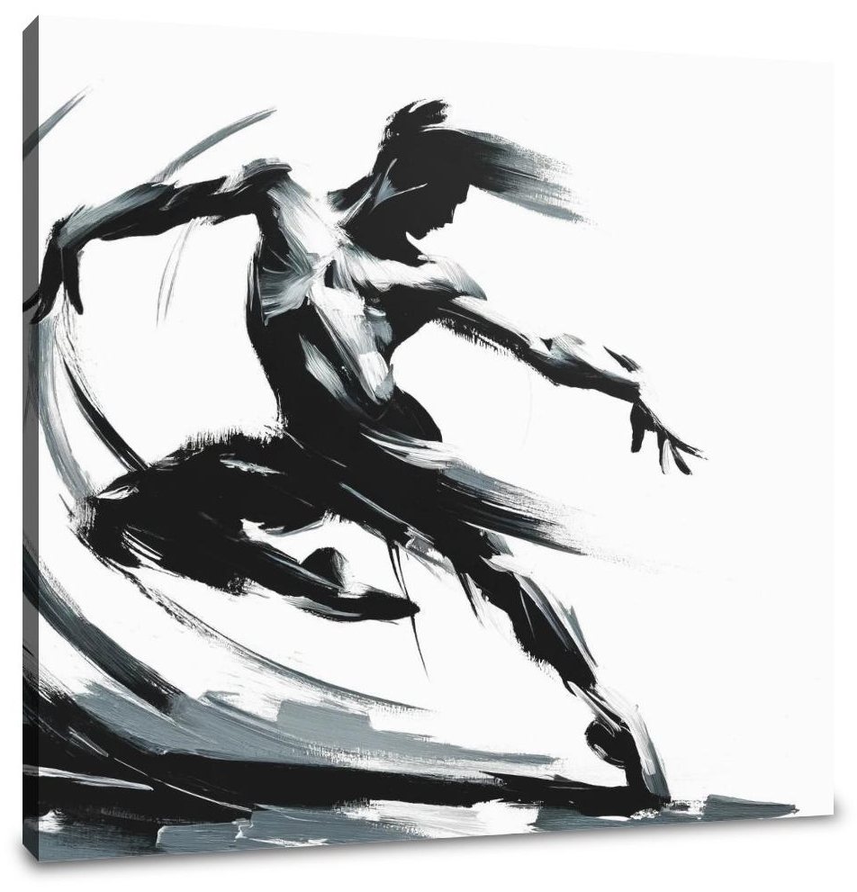 Energetic Silhouette Canvas