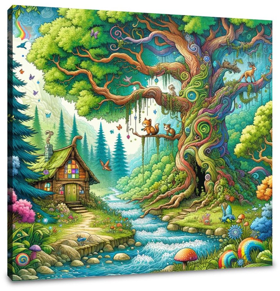 Enchanted Natural Playground Canvas
