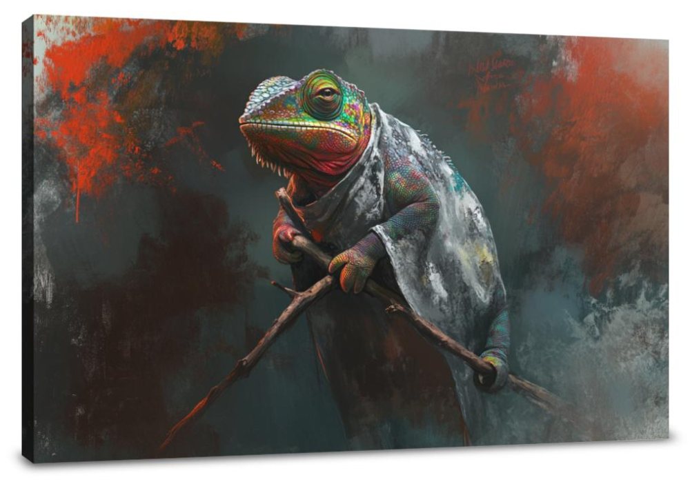 Chameleon's Elegance Canvas
