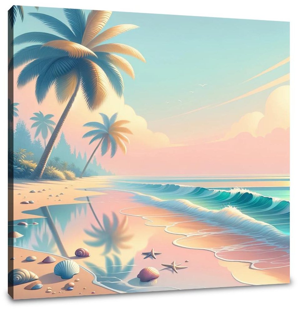 Tropical Beach Escape Canvas