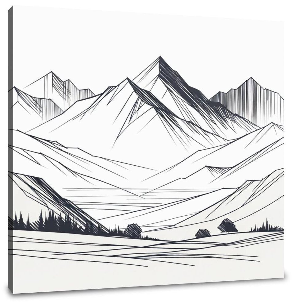 Serene Peaks Canvas