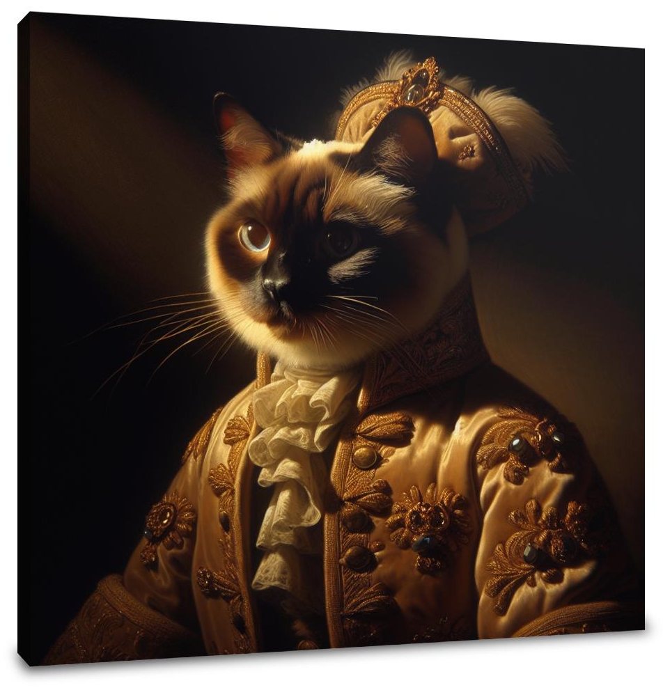 Regal Siamese Royalty Canvas