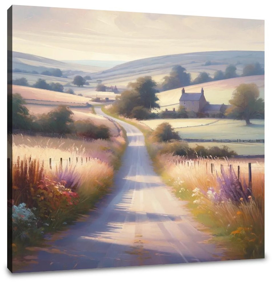 Countryside Road Canvas